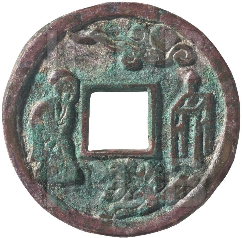 仕女拜月 婴戏-1