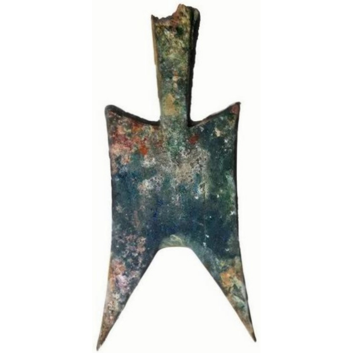 耸肩尖足空首布-1