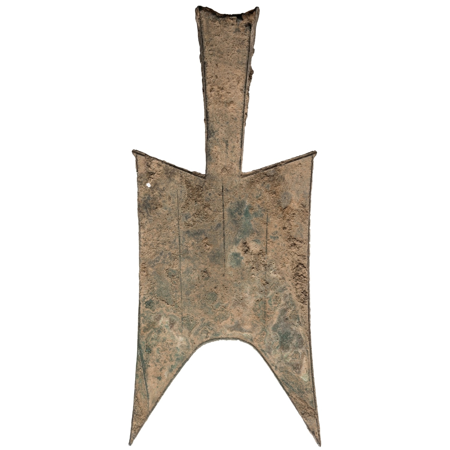 耸肩尖足空首布-1