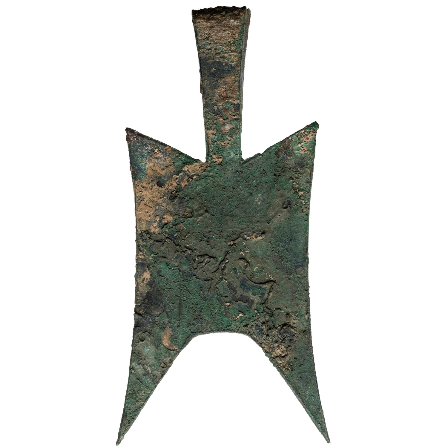 耸肩尖足空首布-1