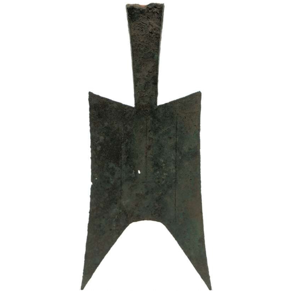 耸肩尖足空首布-1